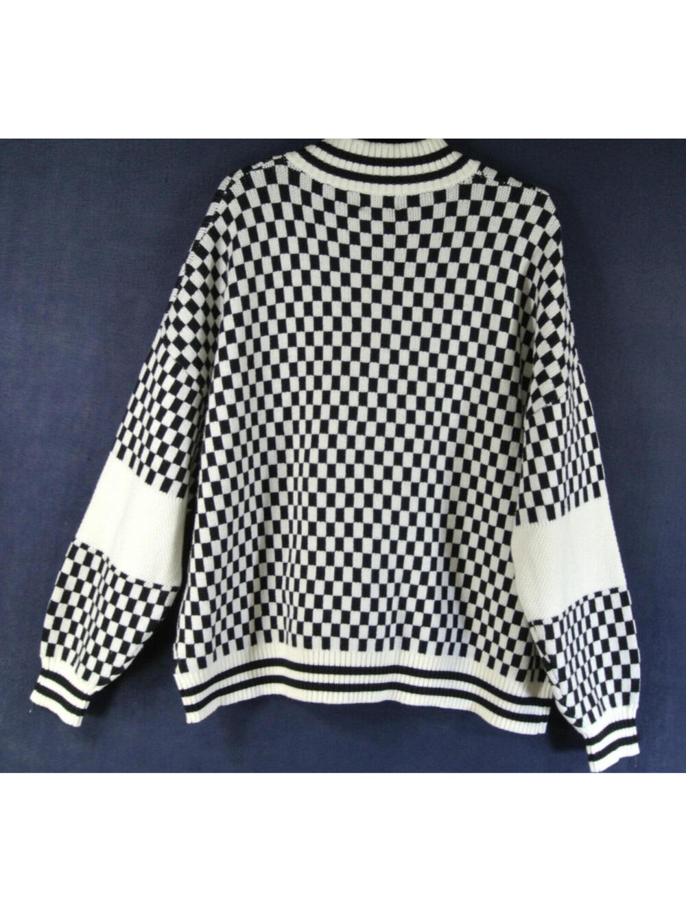 NEW, Dressed in Lala Get What I Want Grandpa Check Cardigan Sz S/M #T3893 - Picture 5 of 8